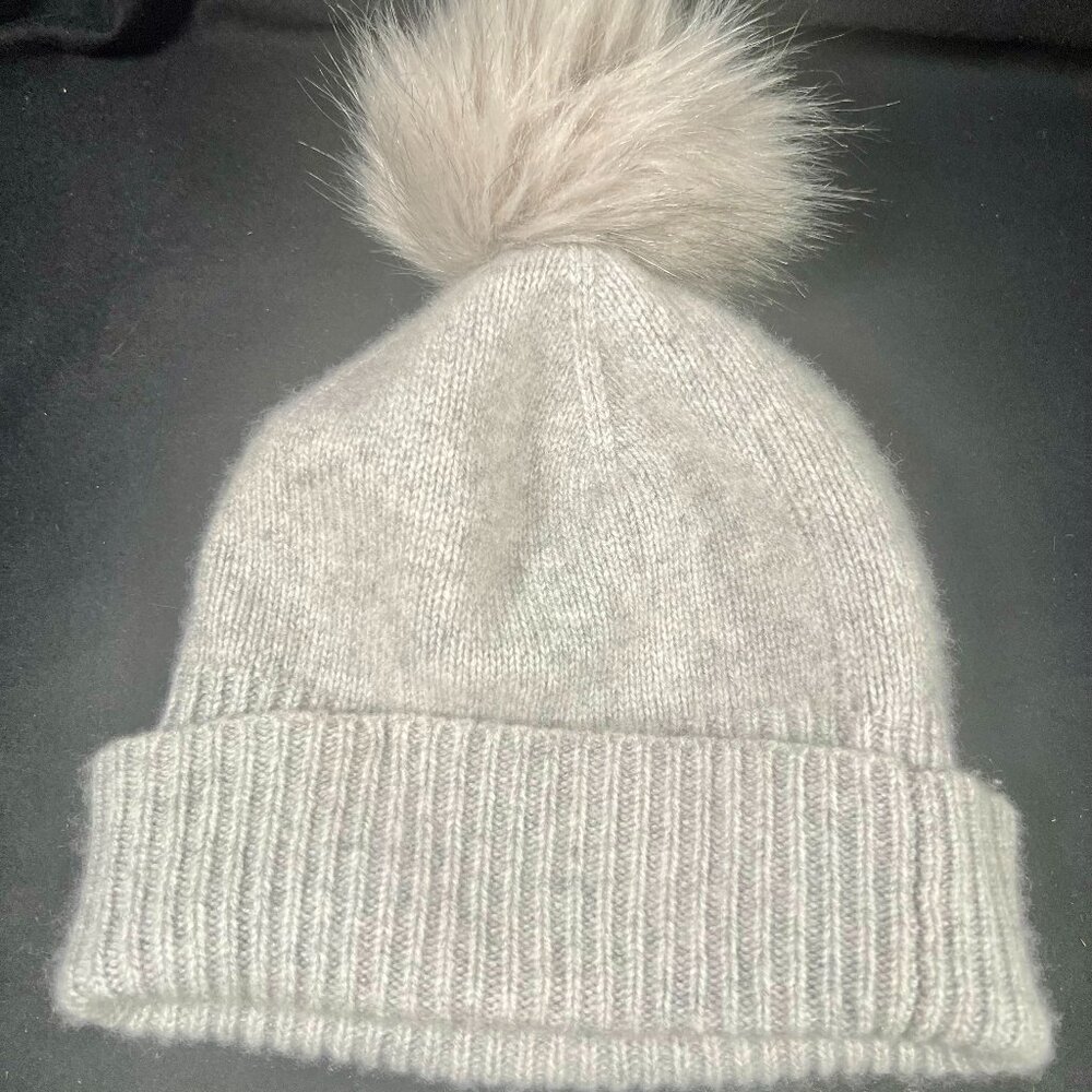 Cashmere Hat with Pom Pom - M&S Autograph